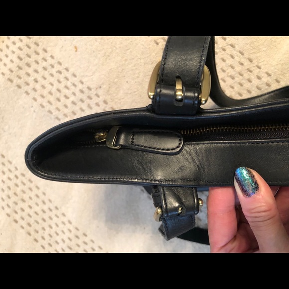 Black Leather Tote Bag - Picture 6 of 6